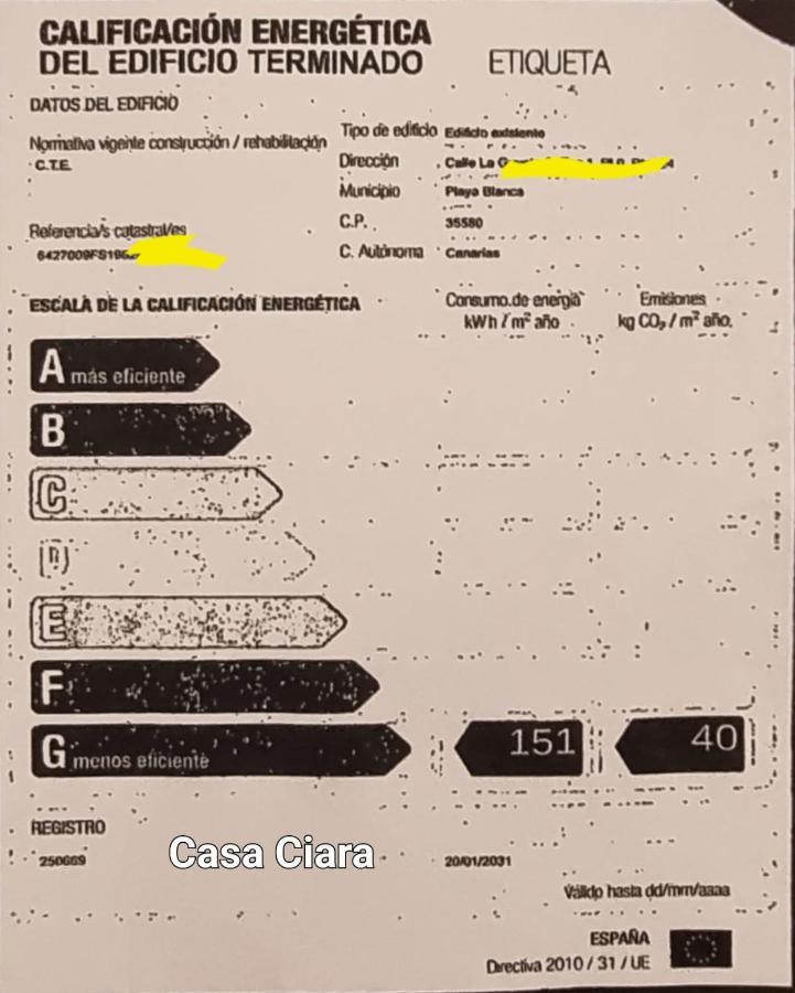 Vivienda Vacacional Casa Ciara Πλάγια Μπλάνκα Εξωτερικό φωτογραφία